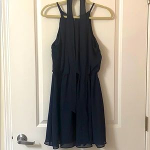 Navy Blue pleated dress